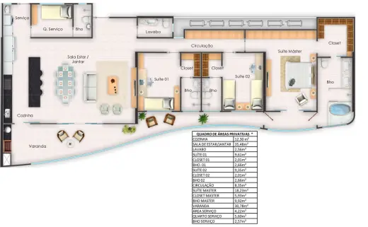 APARTAMENTO A VENDA  COM 165 MTS -GREEN LIFE 3 - GUARARAPES